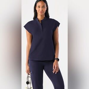 Figs Women's Top in Navy Blue